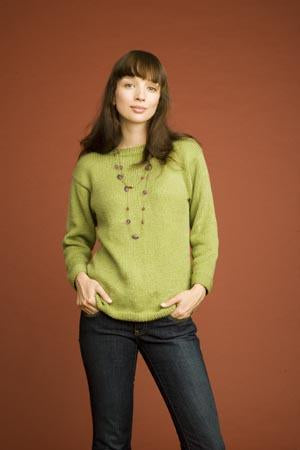 Seed Stitch Trimmed Sweater (Knit)