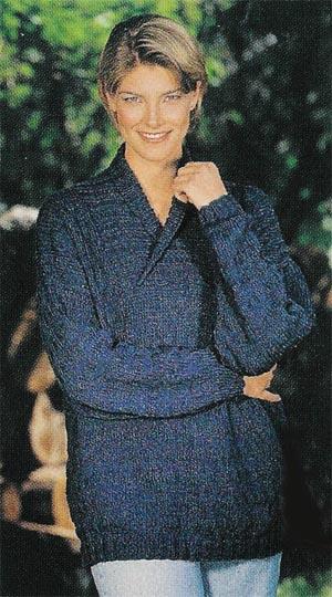 Shawl Collar Pullover Pattern (Knit)
