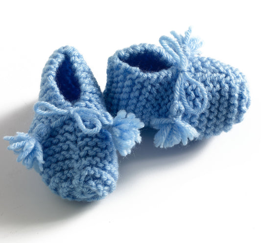Simple Garter Stitch Booties Pattern (Knit)