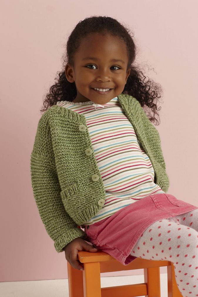 Soft Green Baby Cardigan Pattern (Knit)