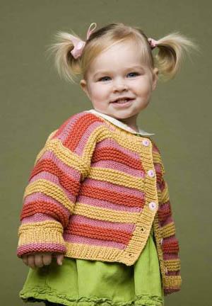 Striped Cardi Pattern (Knit)