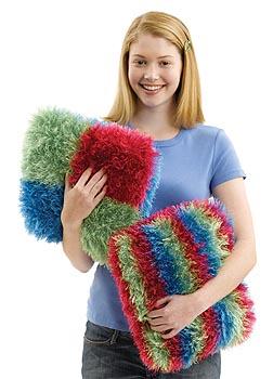 Teen Striped Pillow Pattern (Knit)