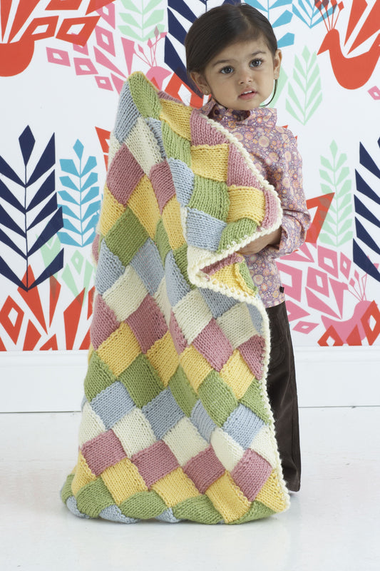 Tumbling Blocks Blankie Pattern (Knit)