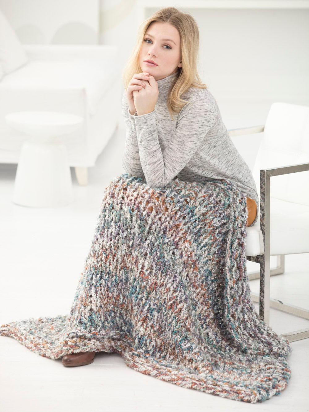 Quick Three-Strand Lapghan (Knit)
