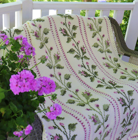 Crochet Kit - Summer Rose Afghan