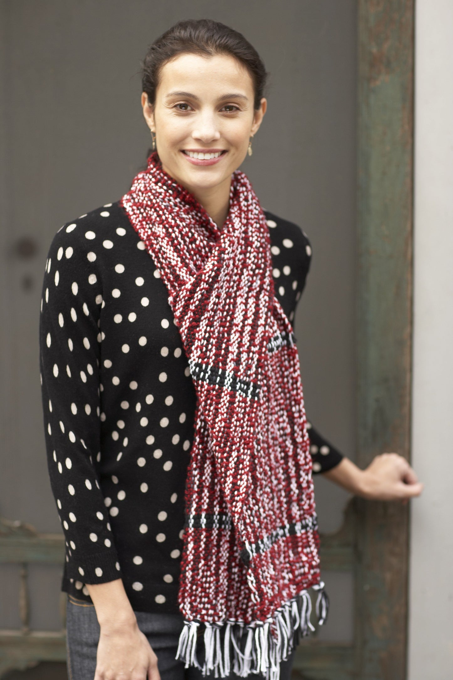 Woven Pixelated Scarf (Loom-Weave)
