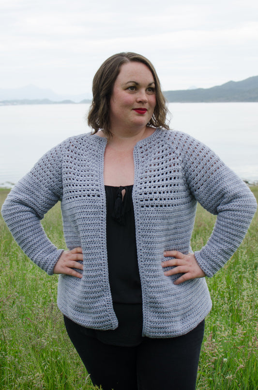 Simple Top Down Raglan Cardigan (Crochet)