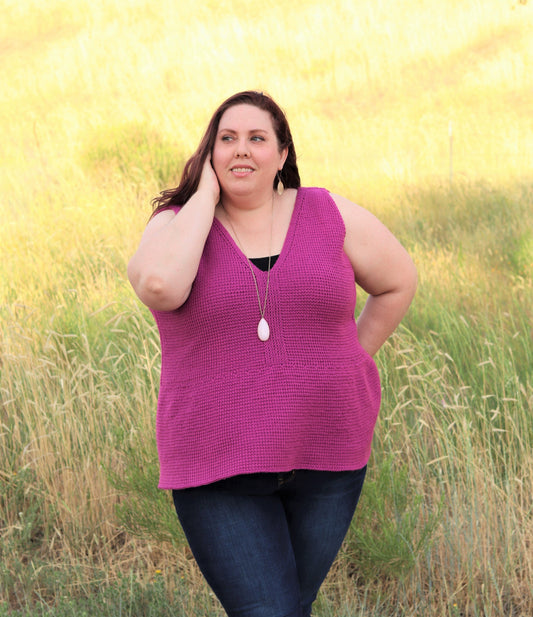 Sweet Peplum Tank Top (Crochet)