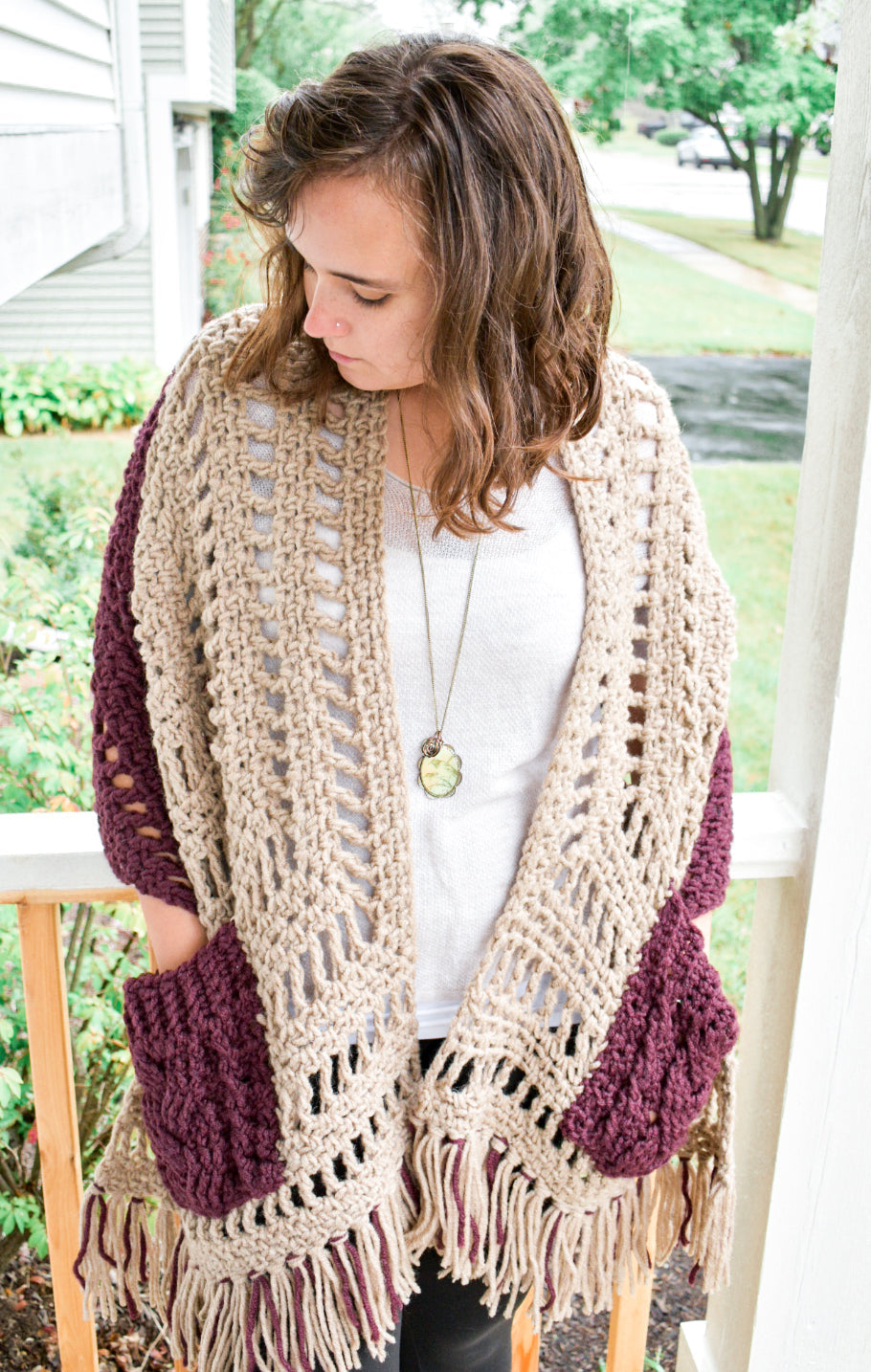 Pocket Shawl (Crochet) - Version 3
