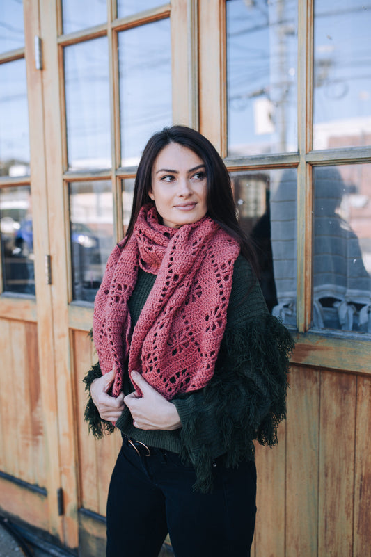 Lacy Windows Shawl (Crochet)