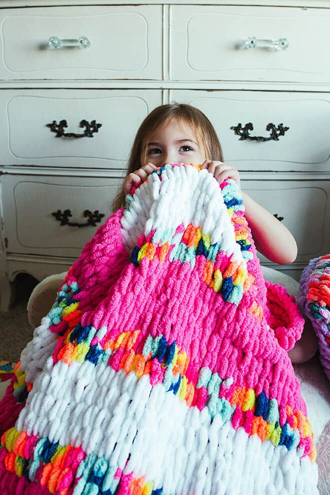 Sassy Stripes Throw (Crafts)