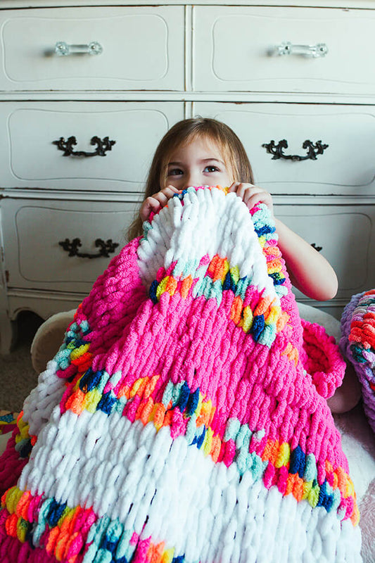 Sassy Stripes Throw (Crafts)