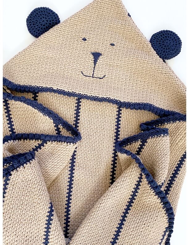 Cuddle Bear Hooded Lovey (Crochet)