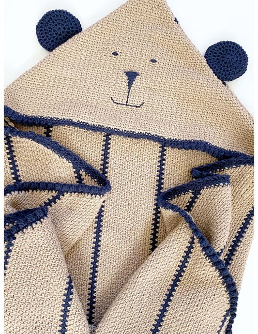 Cuddle Bear Hooded Lovey (Crochet)