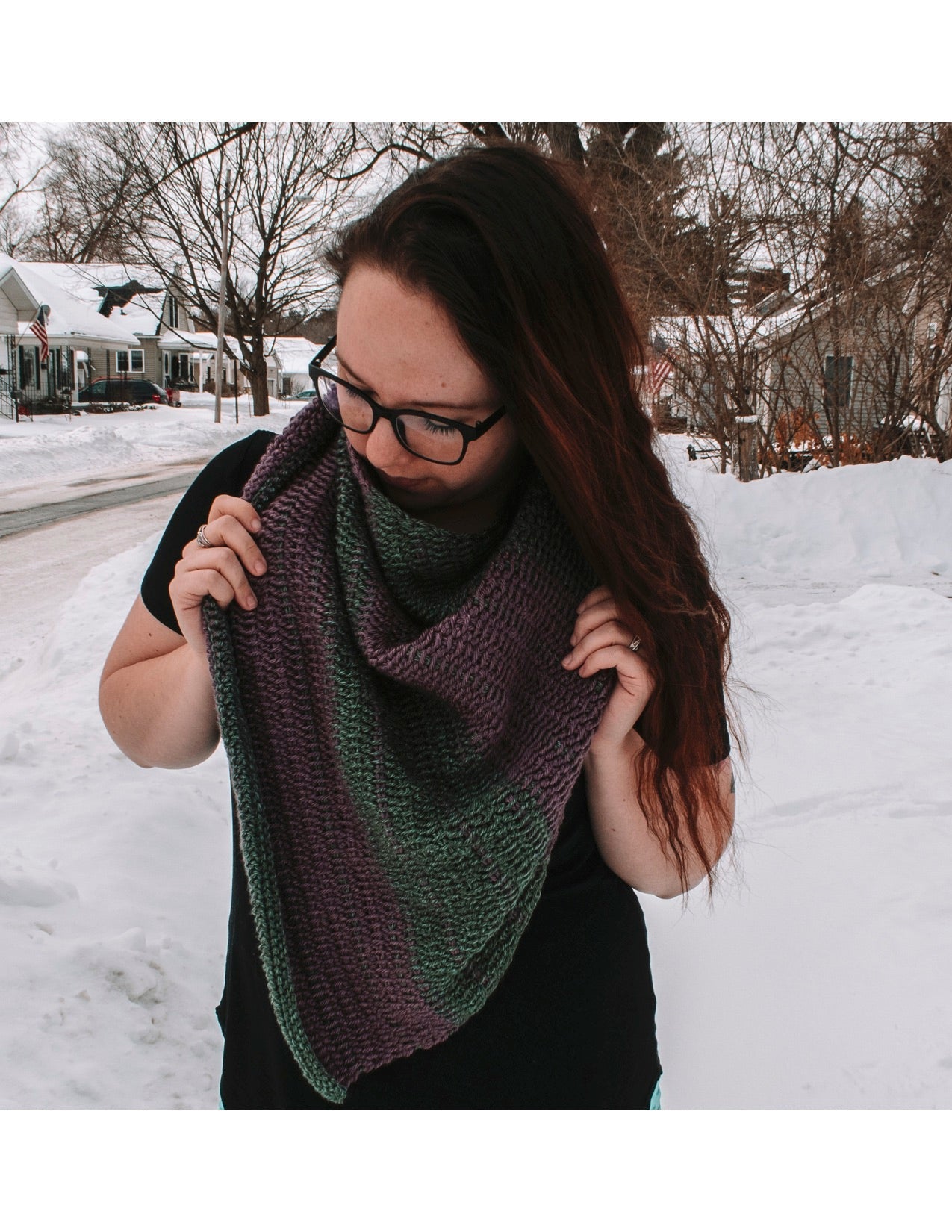 Maya Tunisian Crochet Shawl