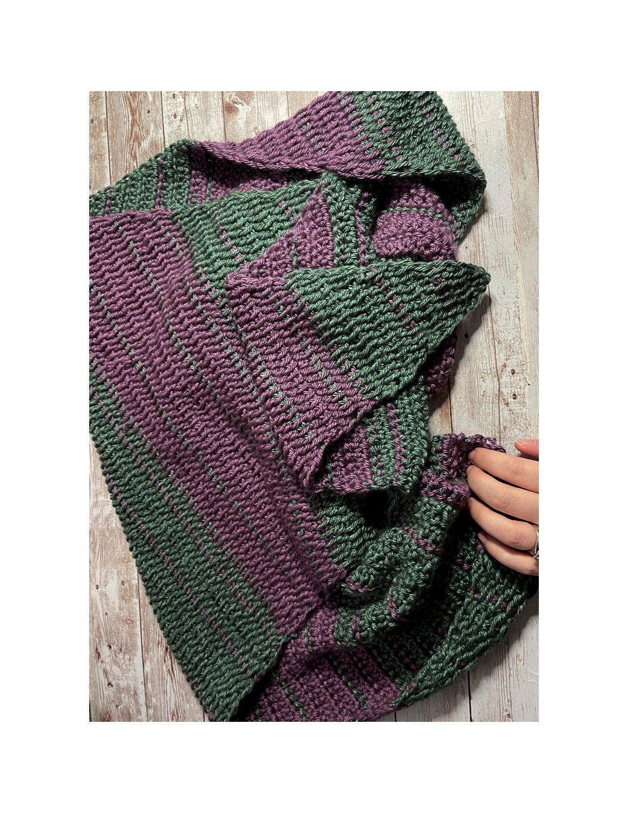 Maya Tunisian Crochet Shawl