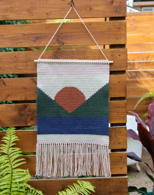 Sunset Wall Hanging (Crochet)
