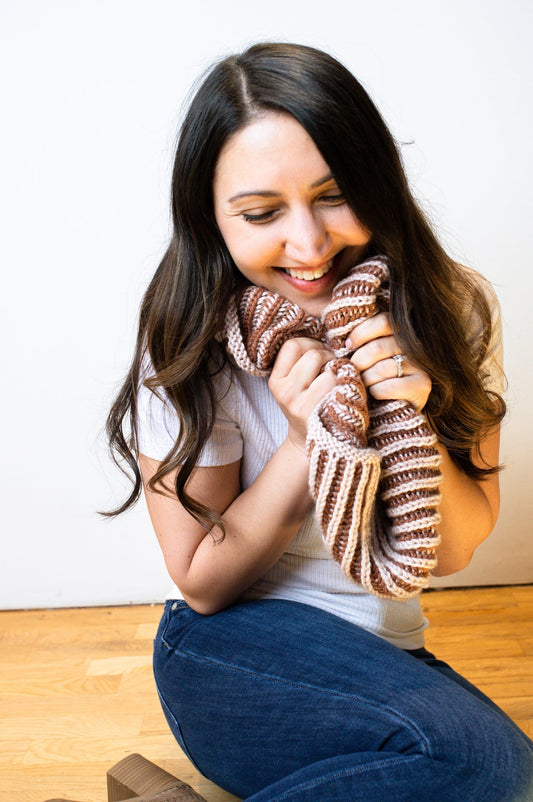 Laura Brioche Cowl (Knit)