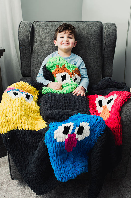 Sesame Friends Patchwork Afghan (Crafts)