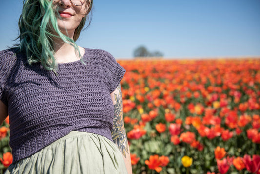 Chickadee Crop Tee (Crochet)