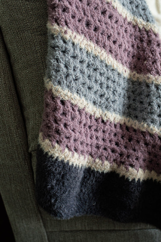 Jasper Striped Blanket (Crochet)
