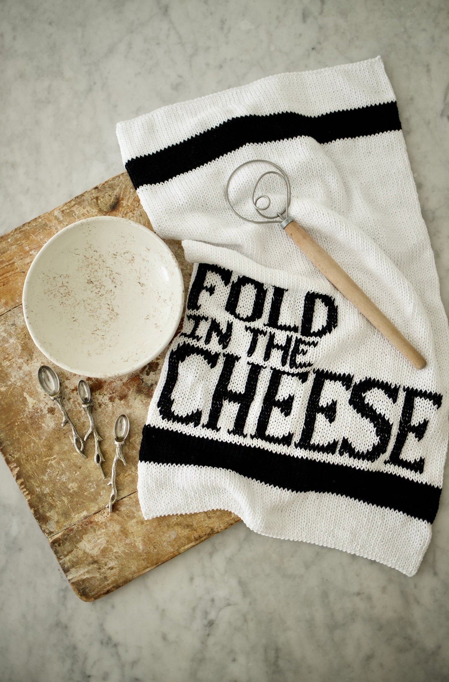 Fold in the Cheese Dish Towel (Knit)