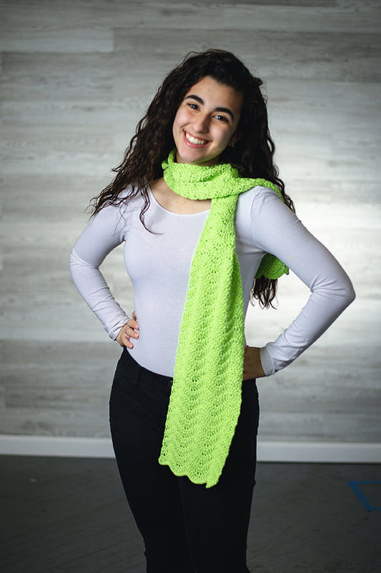 Crochet Ripple Scarf