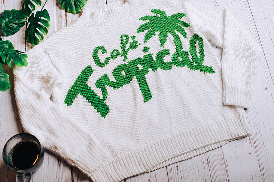 Café Tropical Knit Sweater