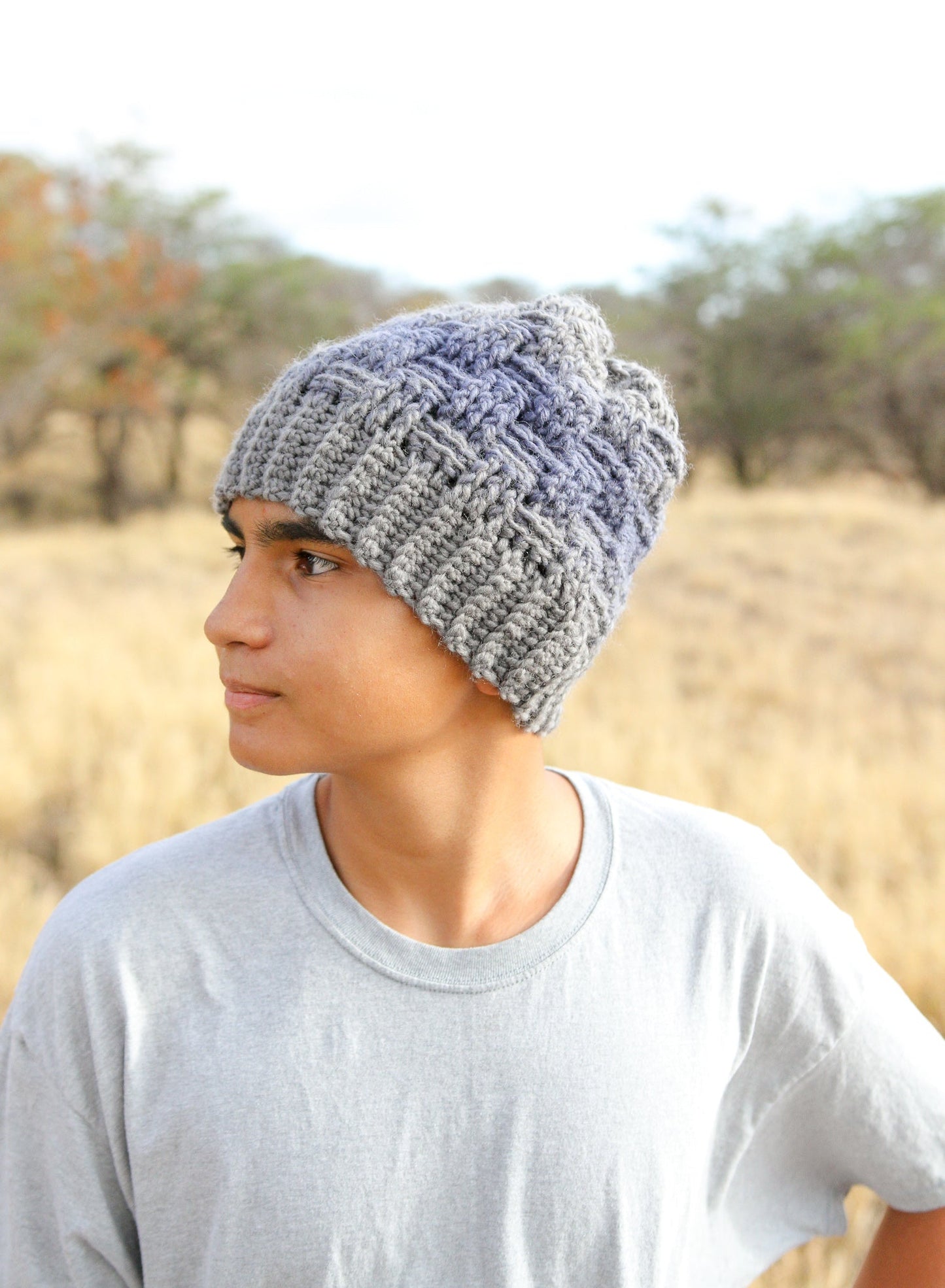 Woven Beanie (Crochet)