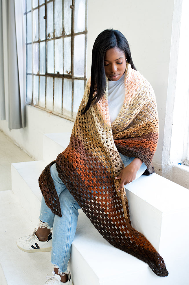 Cal Shawl Recipe (Crochet)
