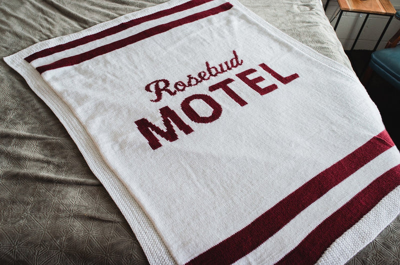 Rosebud Motel Knit Afghan