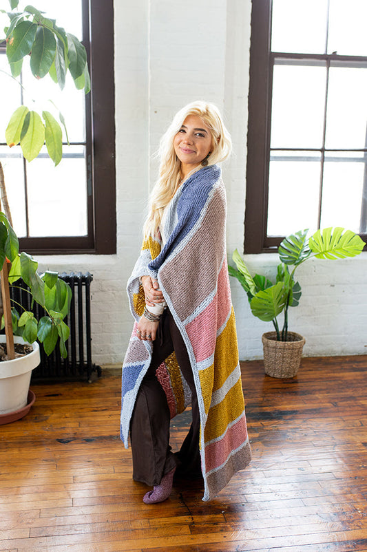 Mod Color Afghan (Knit)