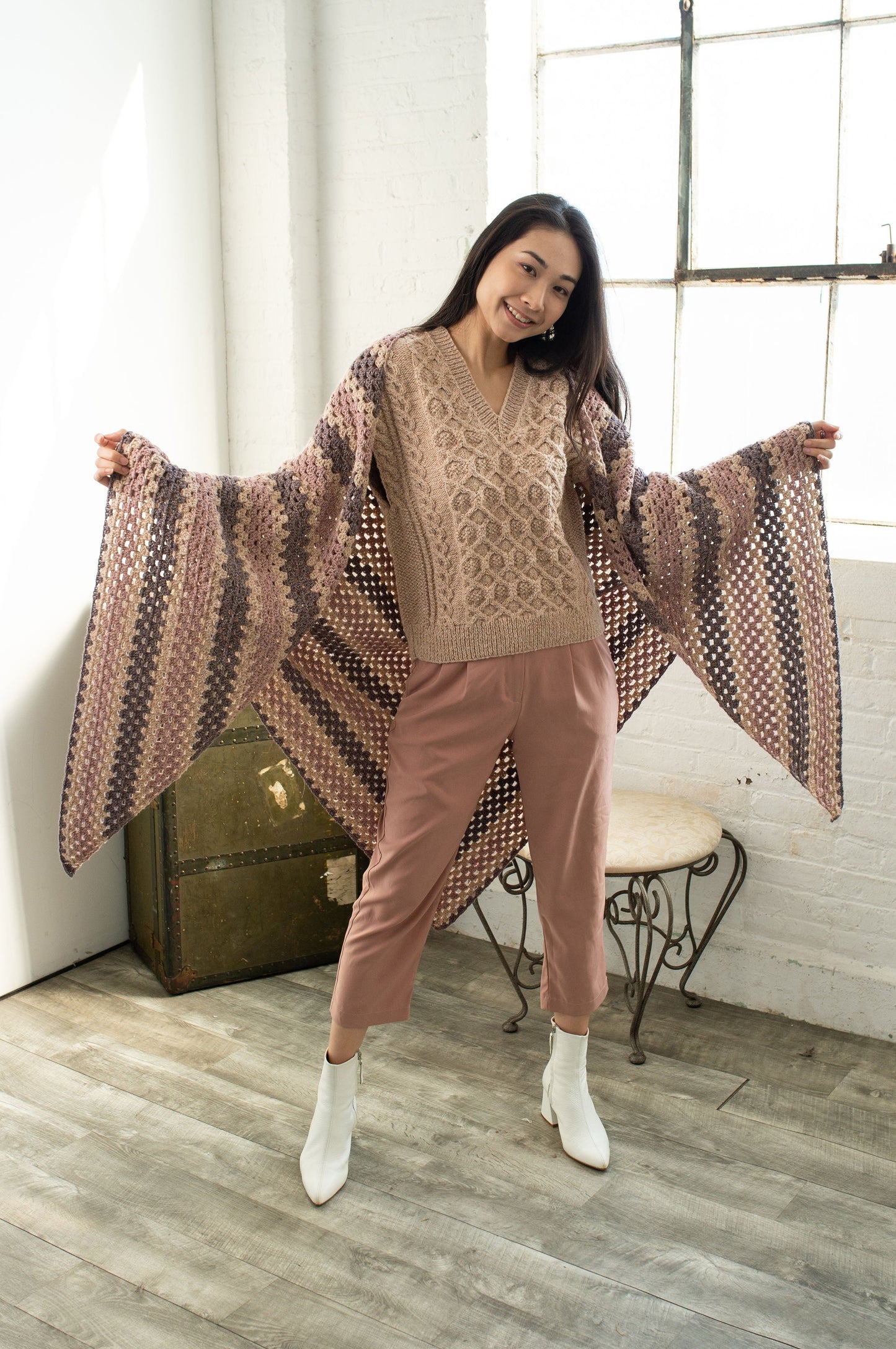 Spencer Triangle Granny Shawl (Crochet)