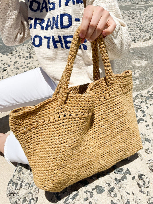 Coastal Beach Tote (Crochet)