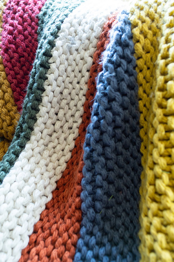 Striped Throw (Knit)
