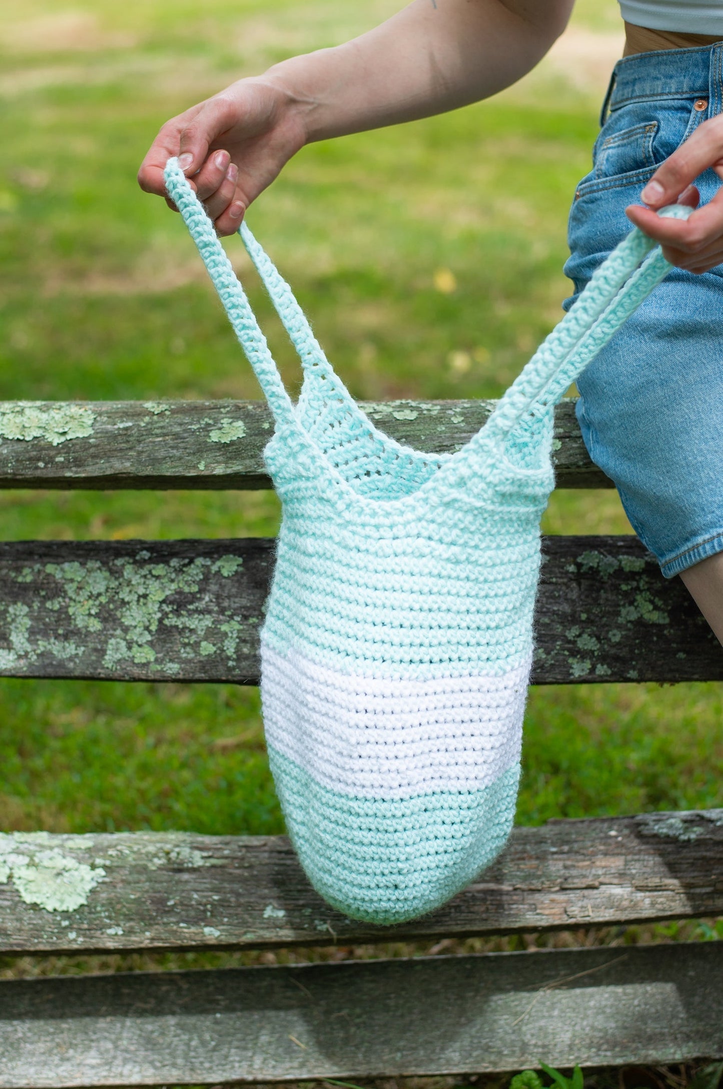 Striped Bubble Tote (Crochet)