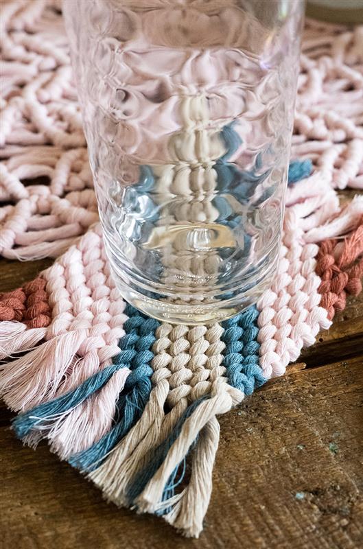 Striped Coasters (Macrame)