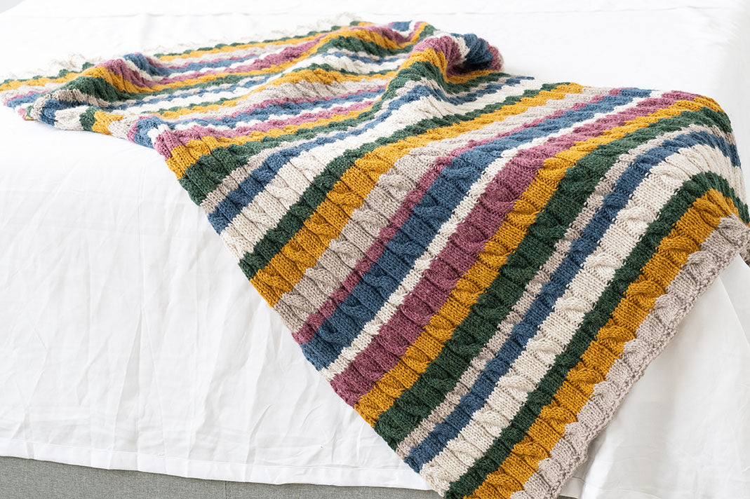 Cabled Afghan (Knit)