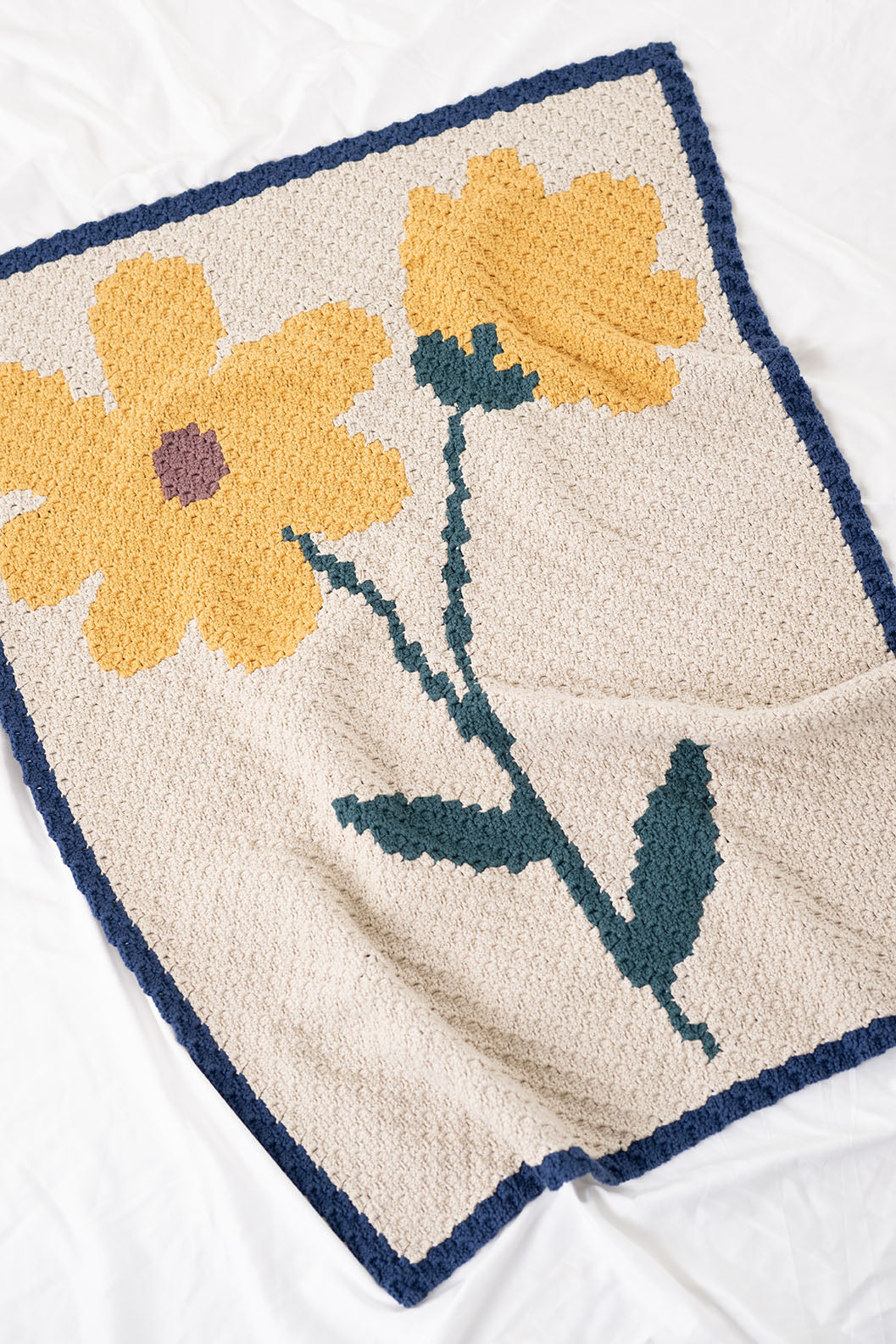 Spring Bloom C2C Blanket (Crochet)