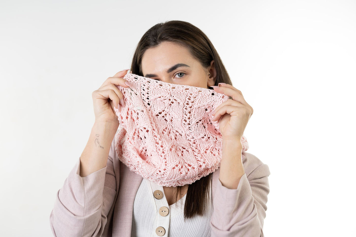 Floral Lace Cowl/Wrap (Knit)
