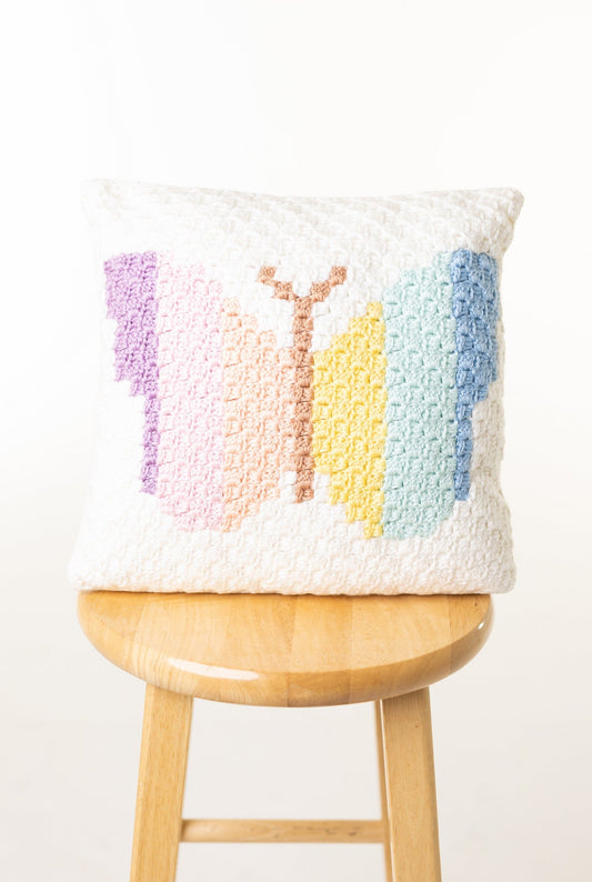 Butterfly Pillow (Crochet)