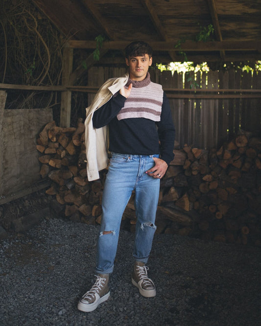Striped Dickie (Crochet)
