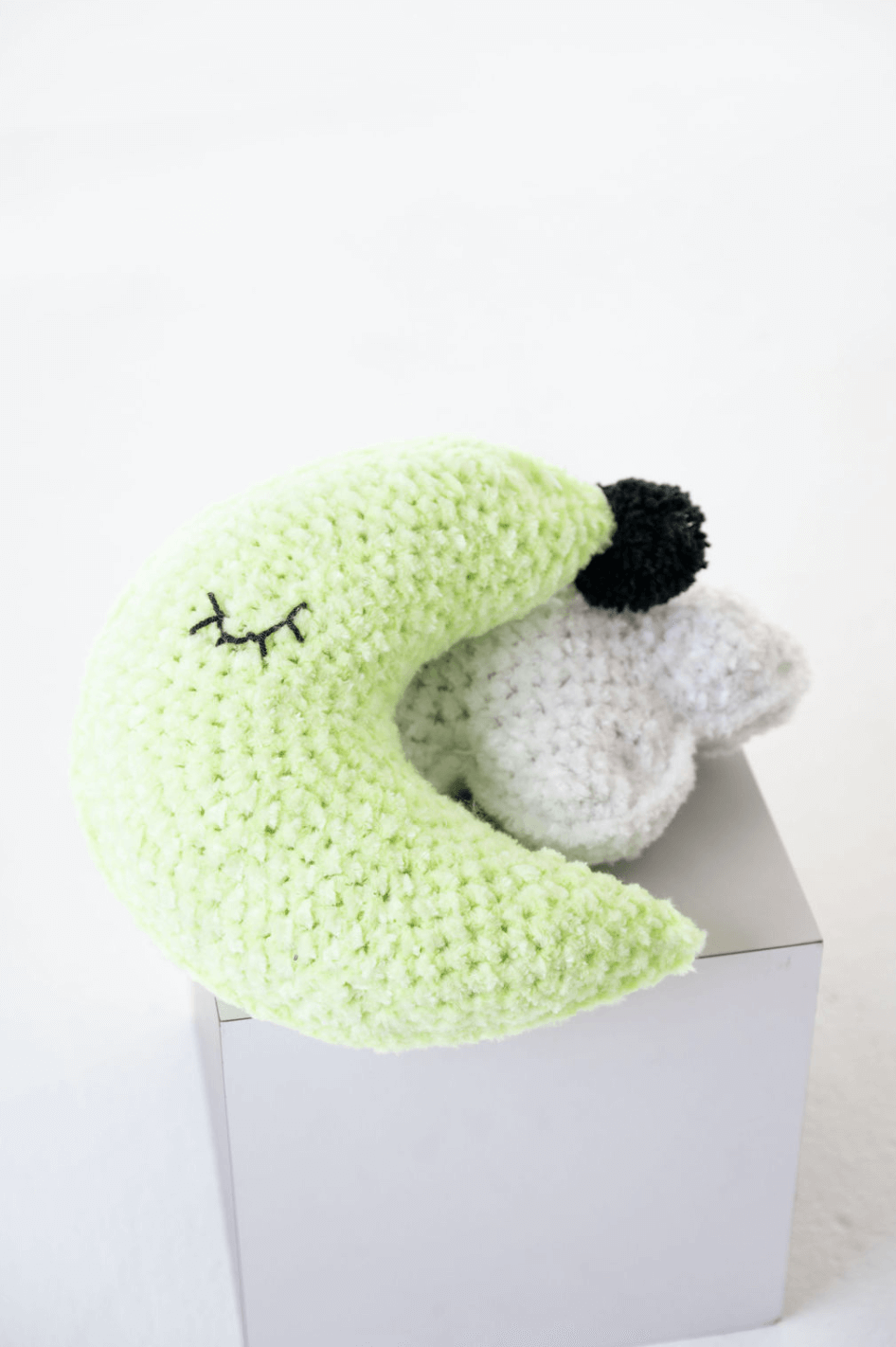 Sleepy Moon and Cloud Pillows (Crochet)