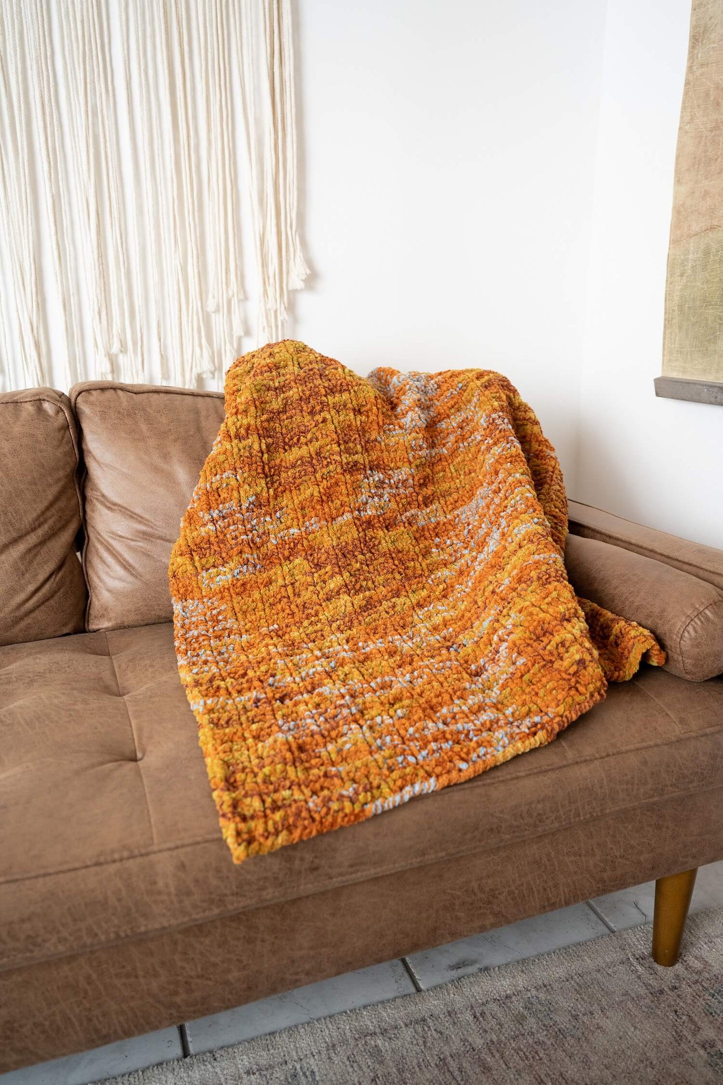 Waffle Stitch Afghan (Knit)