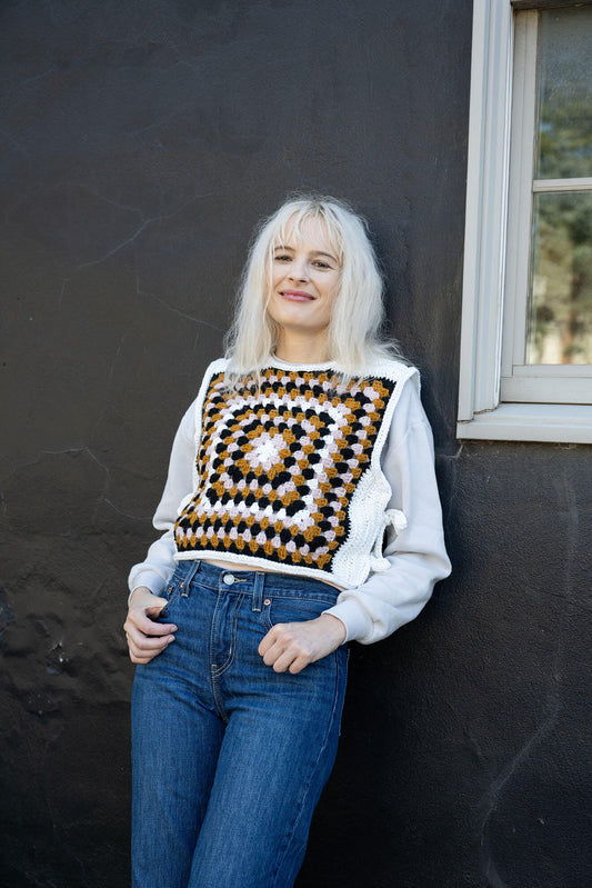 Granny Square Vest (Crochet)