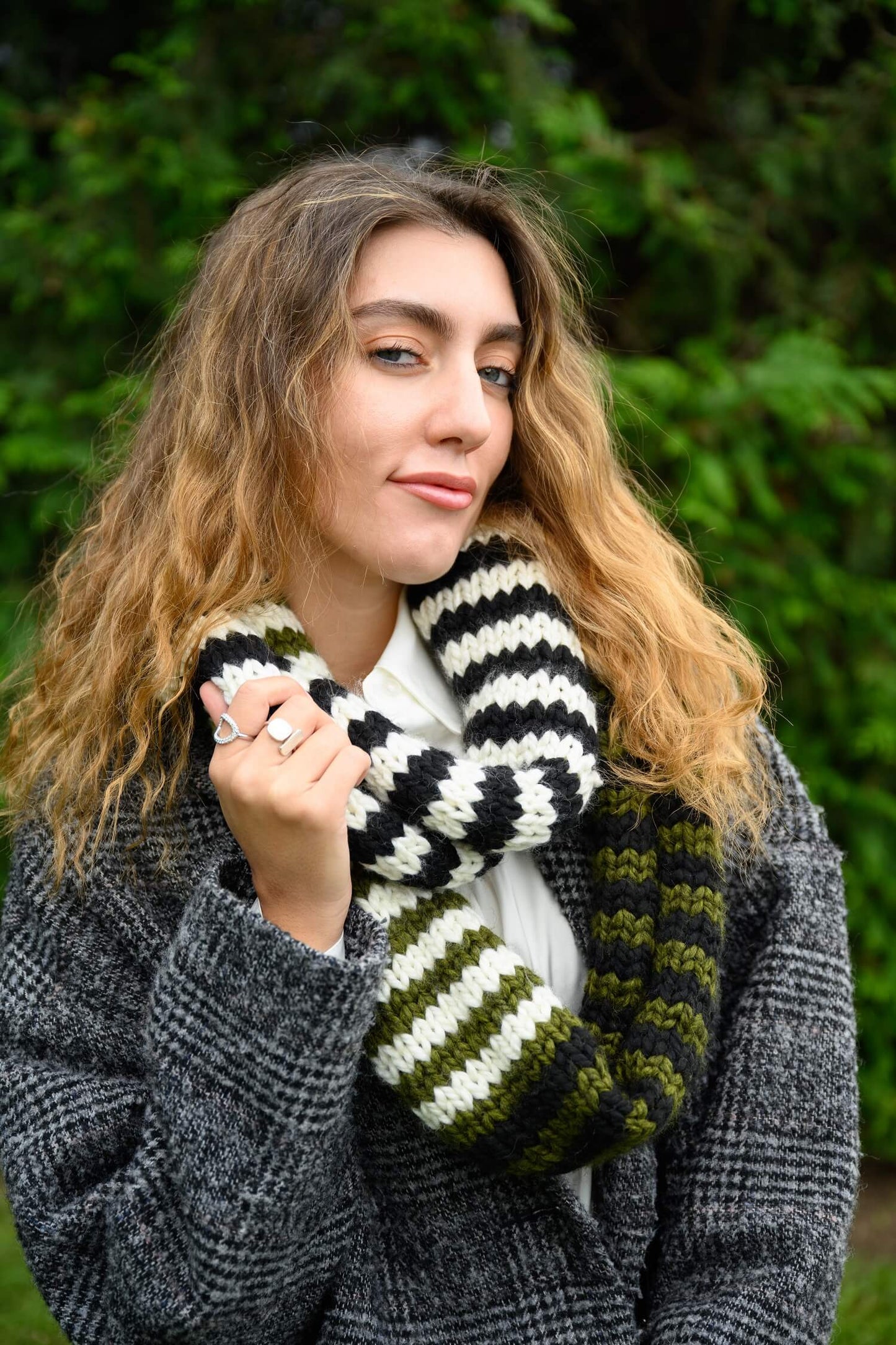 Striped Cowl (Knit)