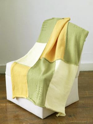 Machine Knit Piecework Baby Blanket Pattern (Machine)