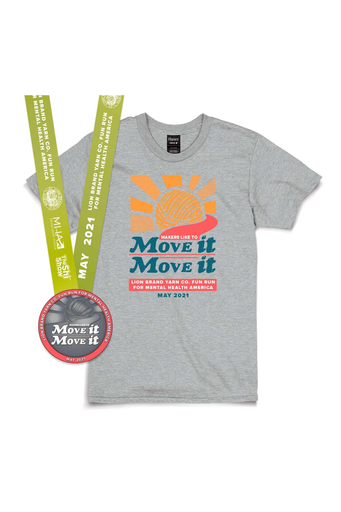 Makers Move It Tee & Mental Health America Medal