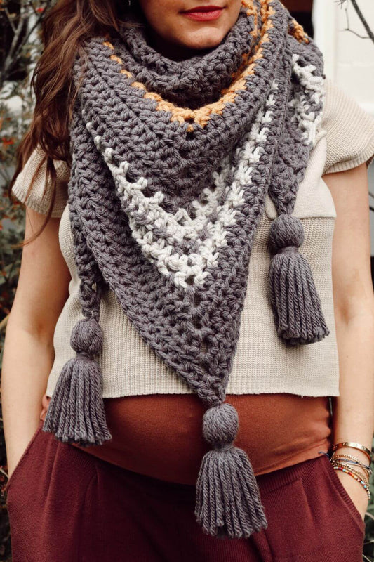 On Track Triangle Wrap (Crochet)