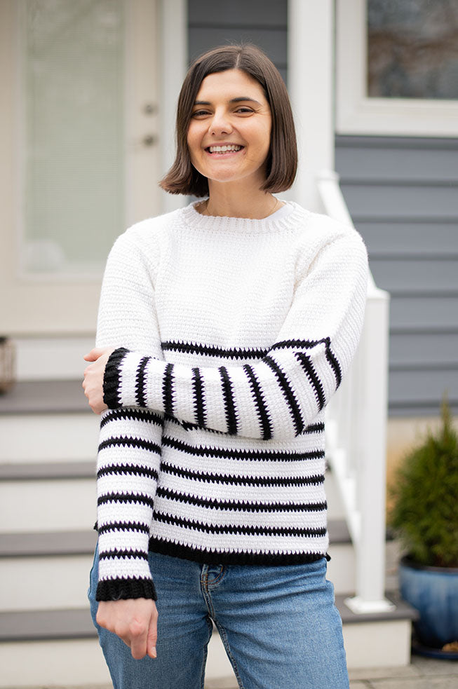 David Striped Sweater (Crochet) [Bundle]